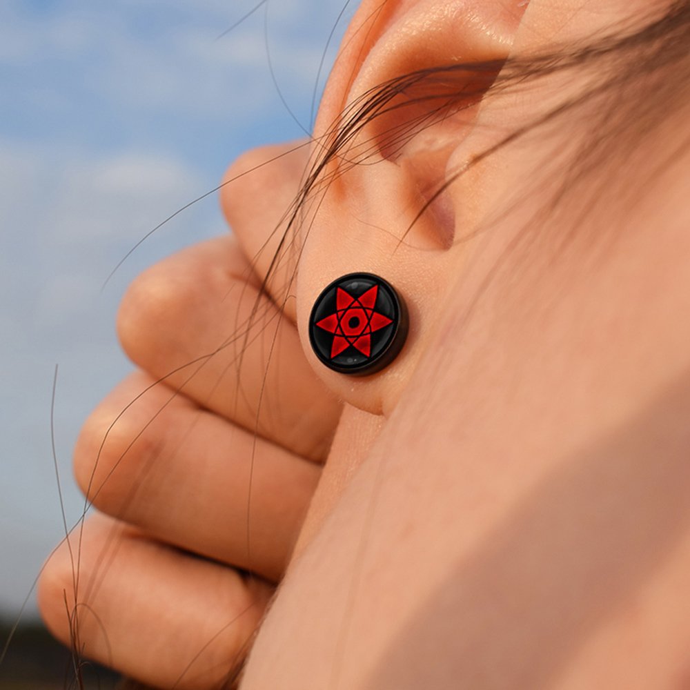 Men Accessories Earrings - 애니메이션 Uzumaki 나루토 귀걸이 액세서리 Uchiha