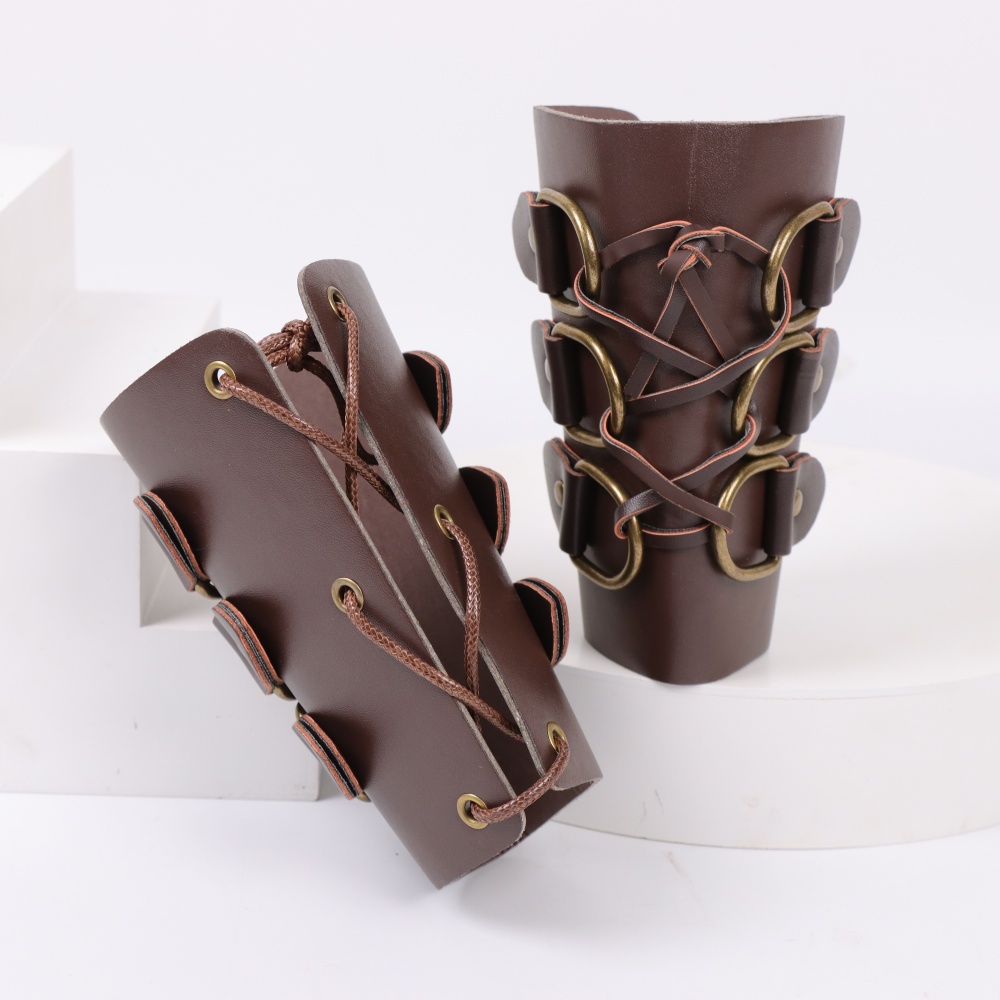 Medieval Men'S Accessories - 중세 양궁 가죽 긴 장갑 Steampunk