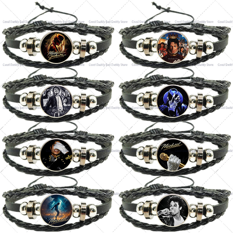 Men Accessories Jewellery - 마이클 잭슨 남녀공용 수공예 로프 팔찌,