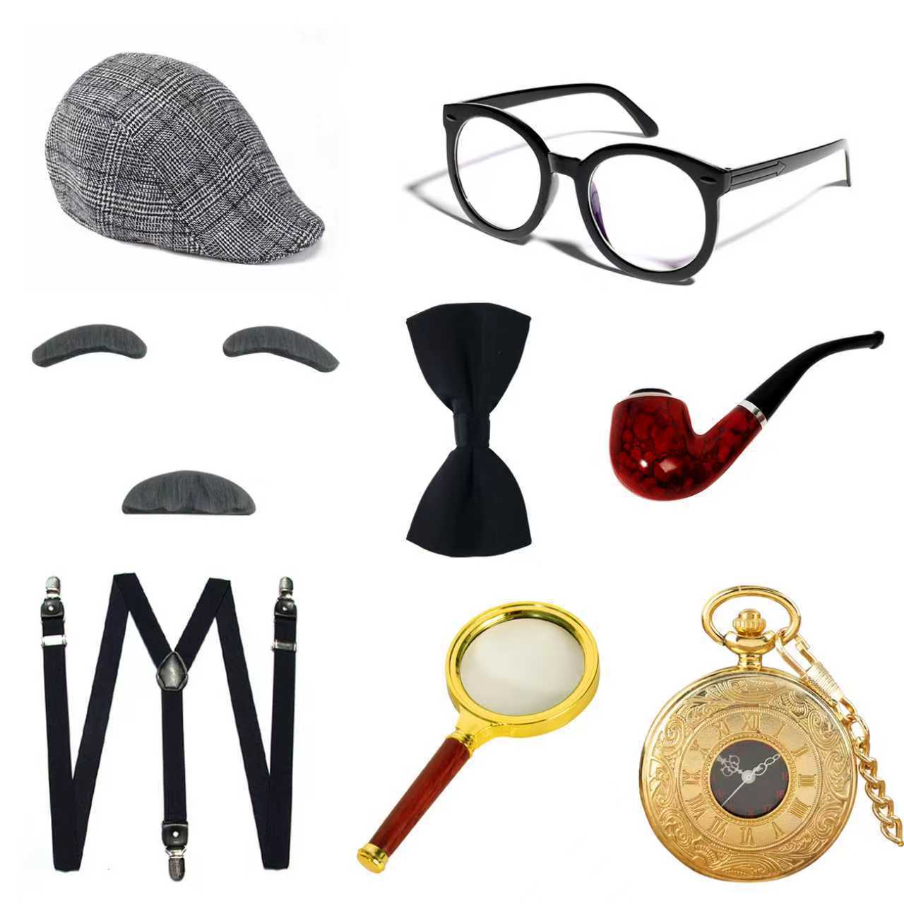 Men'S Accessories Glasses - 할로윈 축제 노인 코스튬 액세서리 할아버지