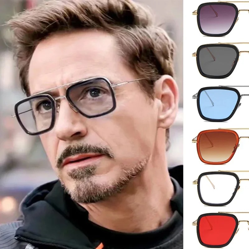 Men'S Accessories Glasses - 스팀펑크 토니 스타크 선글라스 남녀 패션