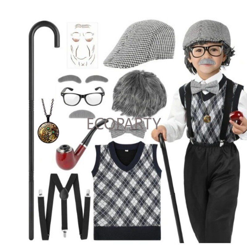 2024년 신규 어린이 100일 학교 소년 할로윈 할아 - Men'S Accessories Glasses 리뷰 및 가격