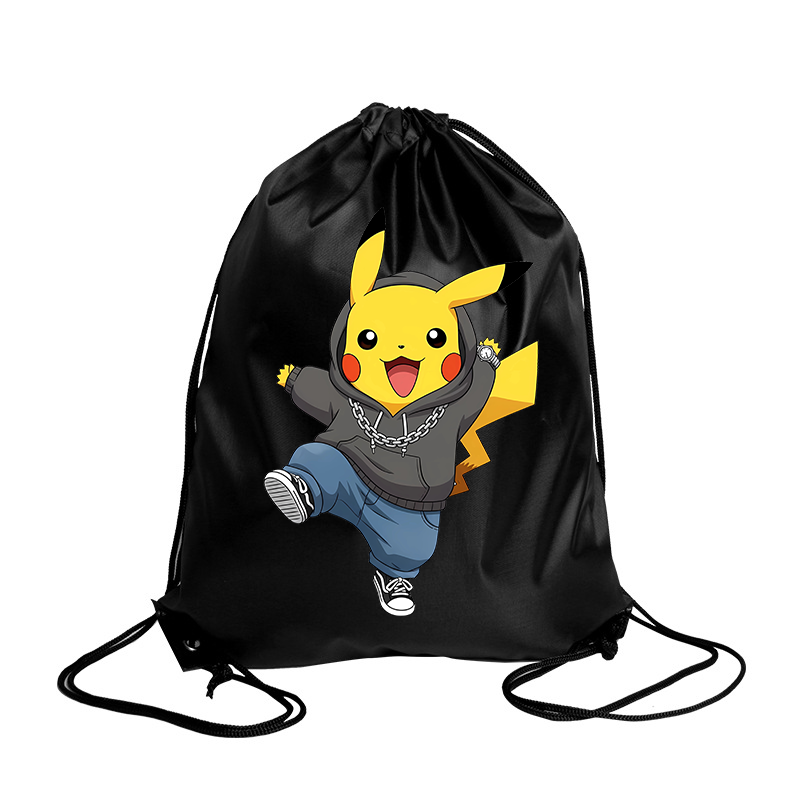 포켓몬 드로스트링 가방 만화 번들 가방 피카츄 프린트  - Men Accessories For Travel 리뷰 및 가격