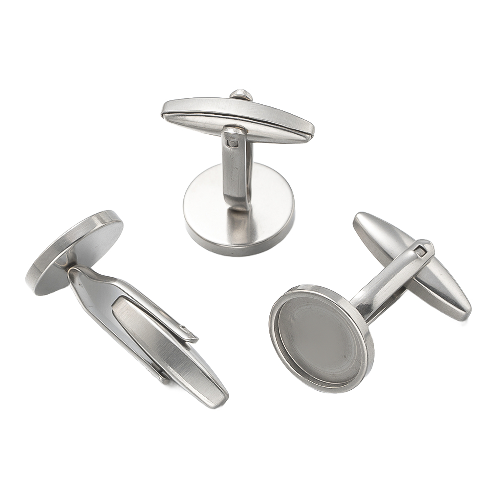 5개 스테인리스 스틸 커프링크스 커프 버튼 플랫 패드  - Men Accessories Jewellery 리뷰 및 가격