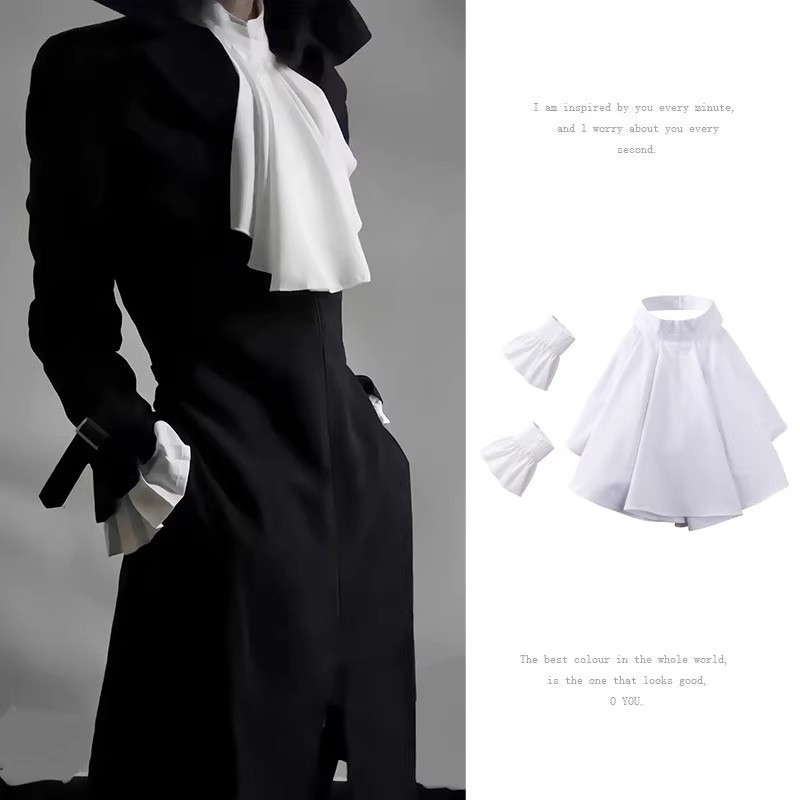 빅토리아 시대 넥 칼라 러플 레이스 자보 성인 여성 남 - Medieval Men'S Accessories 리뷰 및 가격