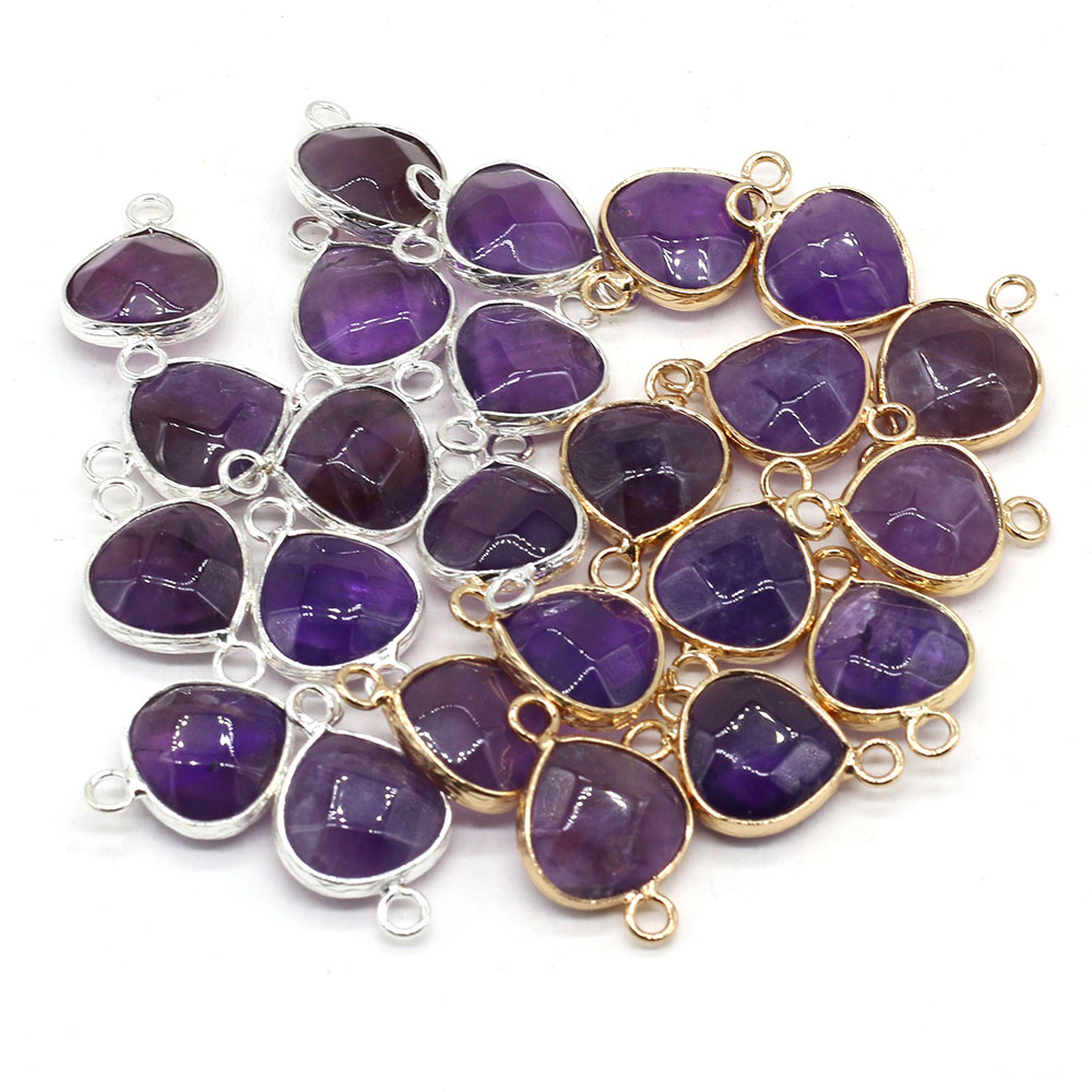 2pcs 천연 돌 커넥터 DIY 여성을위한 뚱뚱한 워터 - Men Accessories Jewellery 리뷰 및 가격