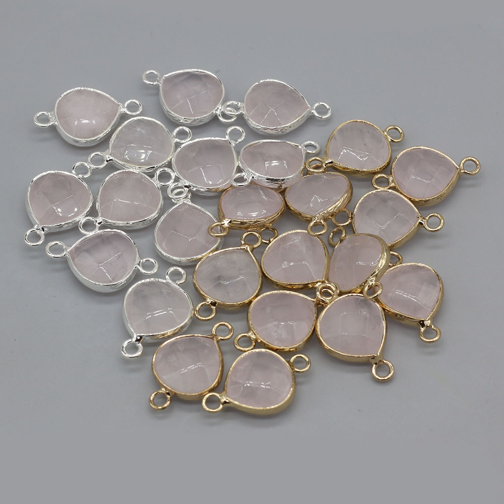 2pcs 천연 돌 커넥터 DIY 여성을위한 뚱뚱한 워터 - Men Accessories Jewellery 리뷰 및 가격