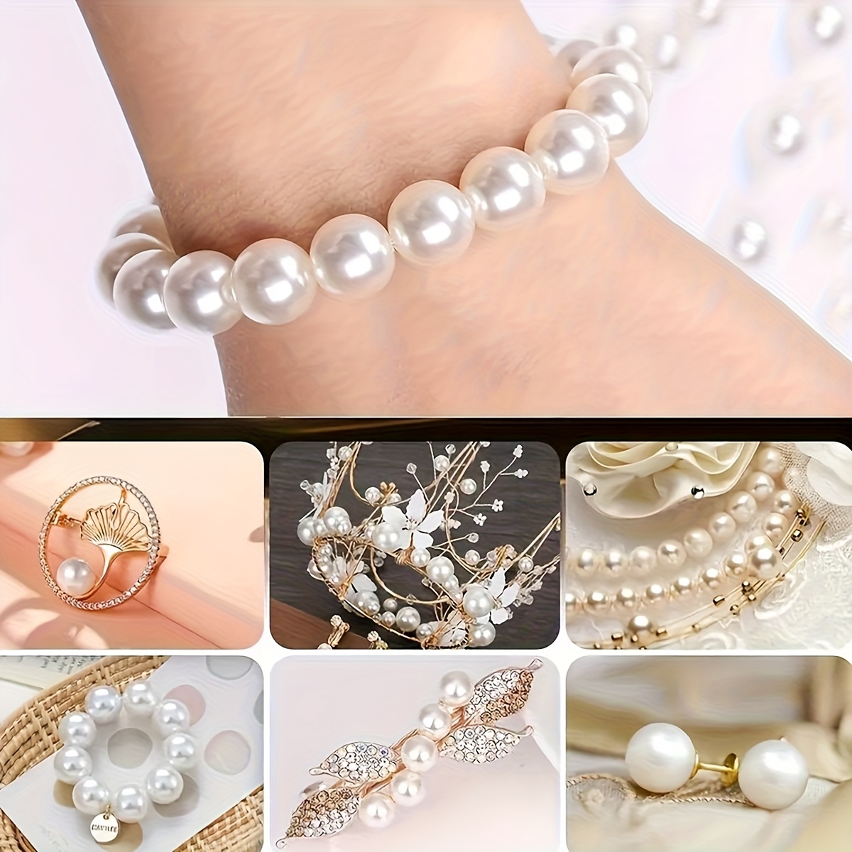 1388개 4/6/8/10mm 검정, 흰색, 파란색,  - Men Accessories Jewellery 리뷰 및 가격