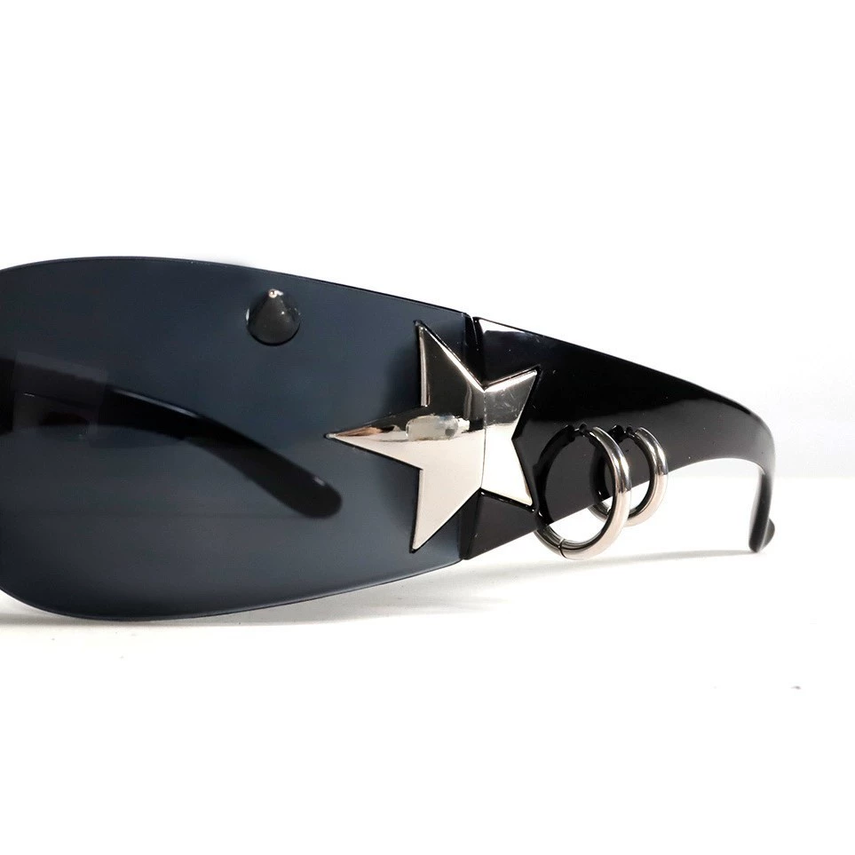 리벳 펑크 메탈 스타 프레임 안경 Y2K 스파이시 걸  - Men'S Accessories Glasses 리뷰 및 가격