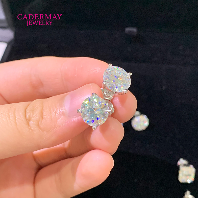 고품질 4 프롱 스크류 백 10mm 4ct D VVS1 - Men Accessories Earrings 리뷰 및 가격